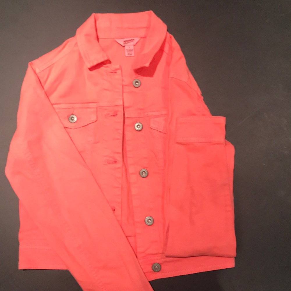 Gorgeous Salmon denim jacket